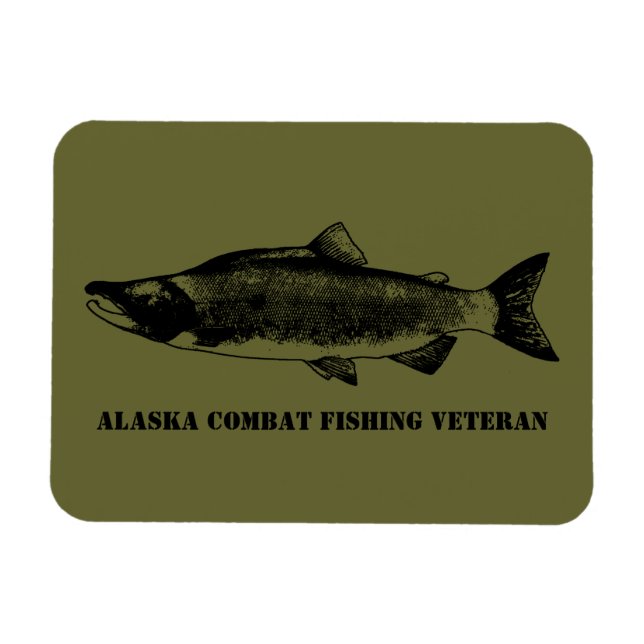 Imán Alaska Combat Fishing Veteran (Horizontal)