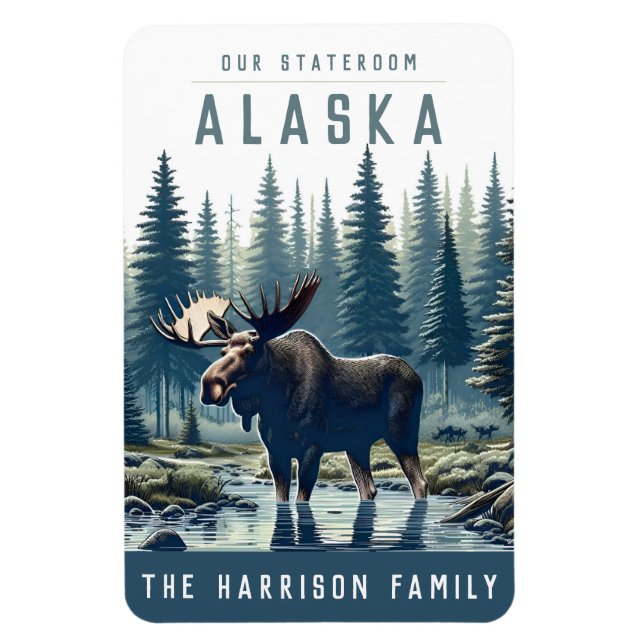 Imán Alaska Cruise Ship Stateroom Magnet (Vertical)