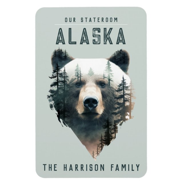 Imán Alaska Cruise Ship Stateroom Magnet (Vertical)