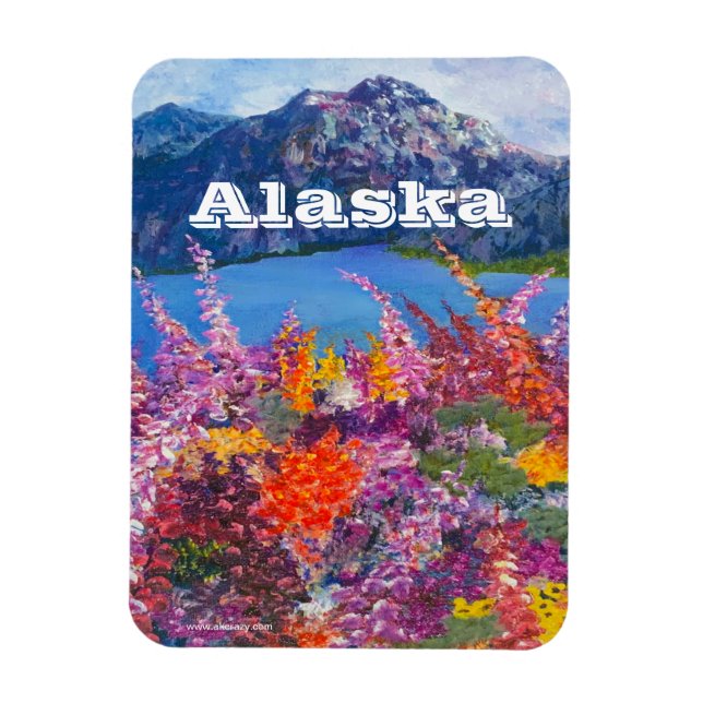 Imán Alaska Fireweed Magnet (Vertical)