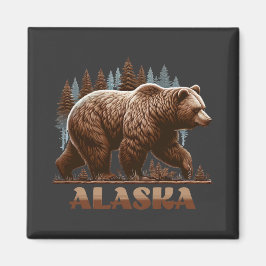 Imán Alaska Grizzly Bear