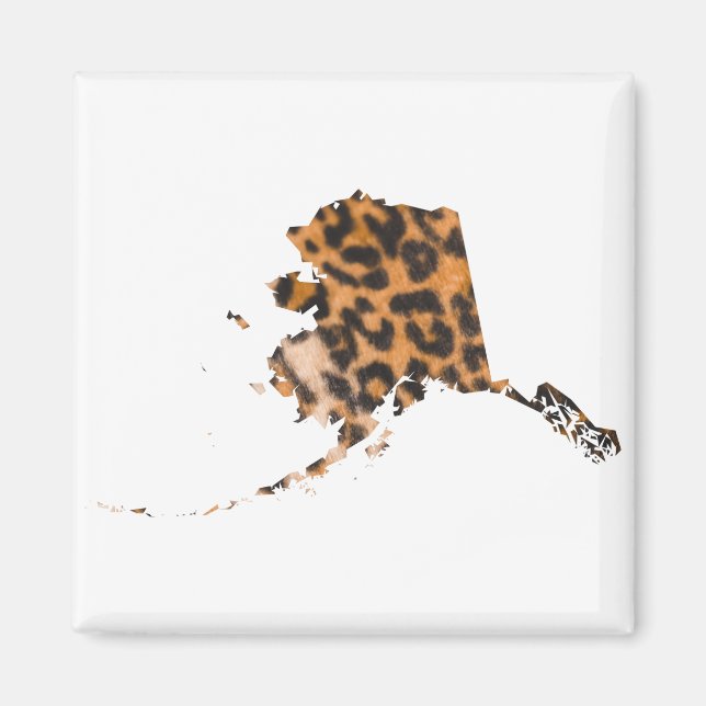 Imán Alaska Leopard (Frente)