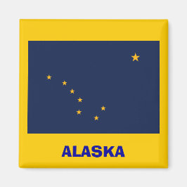 Imán Alaska* Magnet Bandera / Alaska Sjunker Magneten