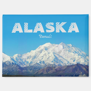 Imán Alaska Magnet Souvenir Gigante Denali Mountain
