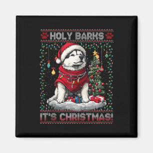 Imán Alaska Malamute Decoraciones de árboles de Navidad
