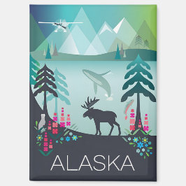 Imán Alaska Refrigerator Magnet