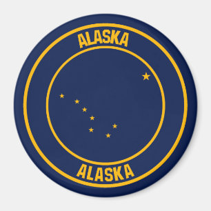 Imán Alaska Round Emblem