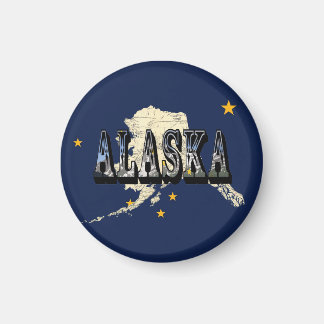 Imán Alaska State Flag Magnet