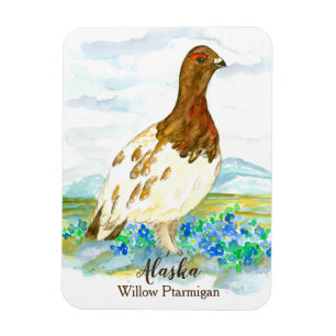 Imán Alaska Tundra Willow Ptarmigan