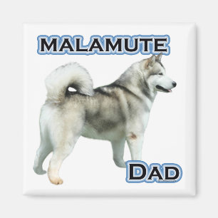 Imán Alaskan Malamute Dad 4 - Magnet