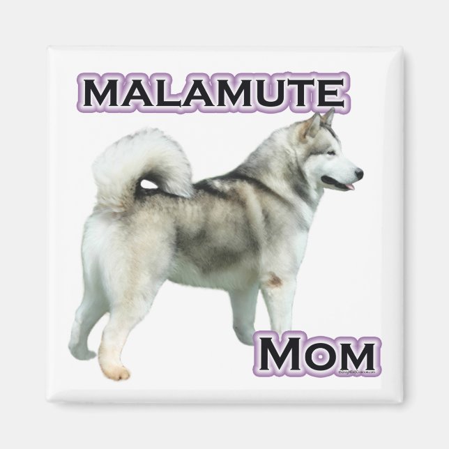 Imán Alaskan Malamute Mom 4 (Frente)