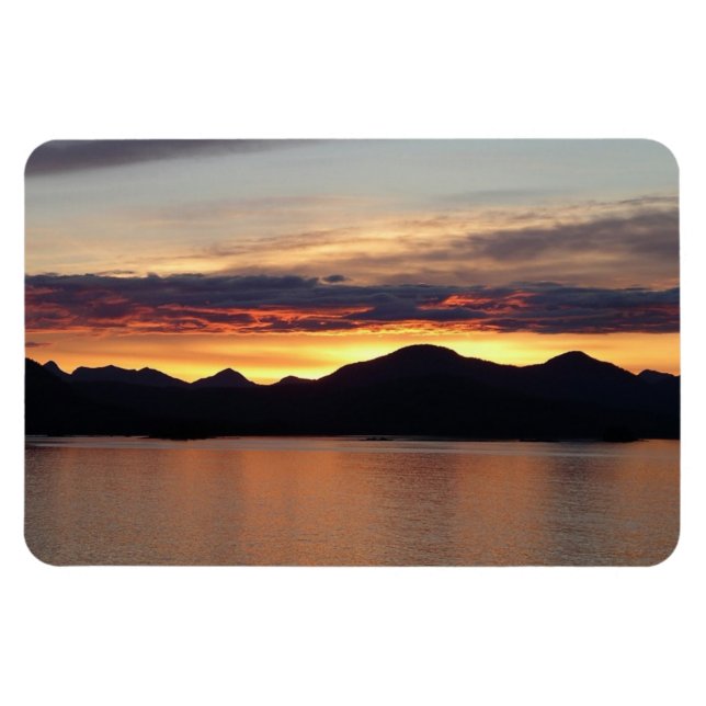 Imán Alaskan Sunset I Beautiful Alaska Photography (Horizontal)