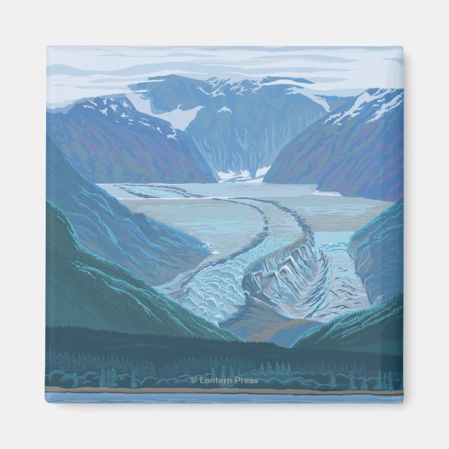 Imán AlaskaViaje de cosecha de grandes glaciares (Frente)