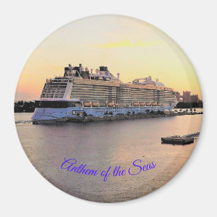 Imán Alba del puerto de Nassau con el barco de cruceros