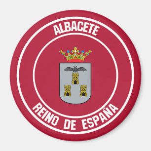 Imán Albacete Round Emblem