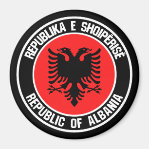 Imán Albania redonda Emblem