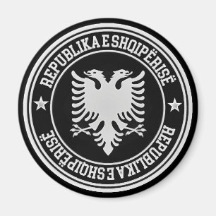 Imán Albania redonda Emblem