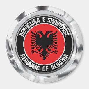 Imán Albania redonda Emblem
