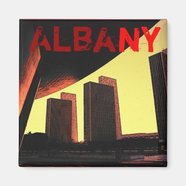 Imán Albany Magnet - Personalizado (Frente)