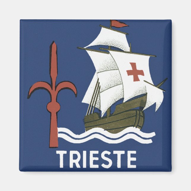 Imán Albergo Columbia Génova ~ Trieste (Frente)