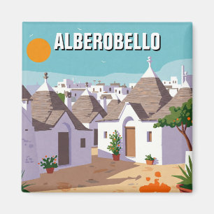 Imán Alberobello Italia Trulli casas Viajes abstracto