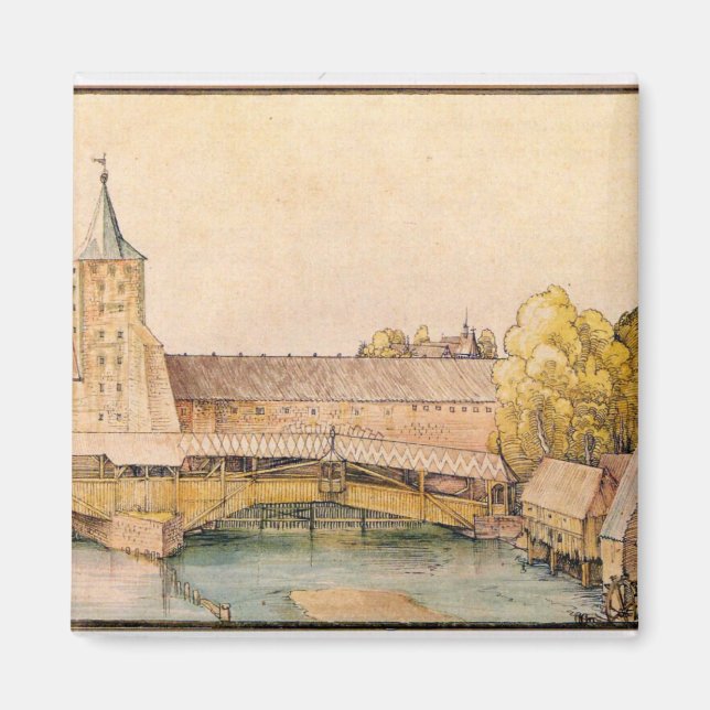 Imán Albrecht Durer - La barra seca en Nuremberg (Frente)