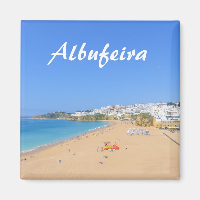 Imán Albufeira en el Algarve, recuerdo de Portugal (Frente)