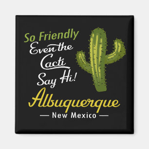 Imán Albuquerque Cactus Funny Retro