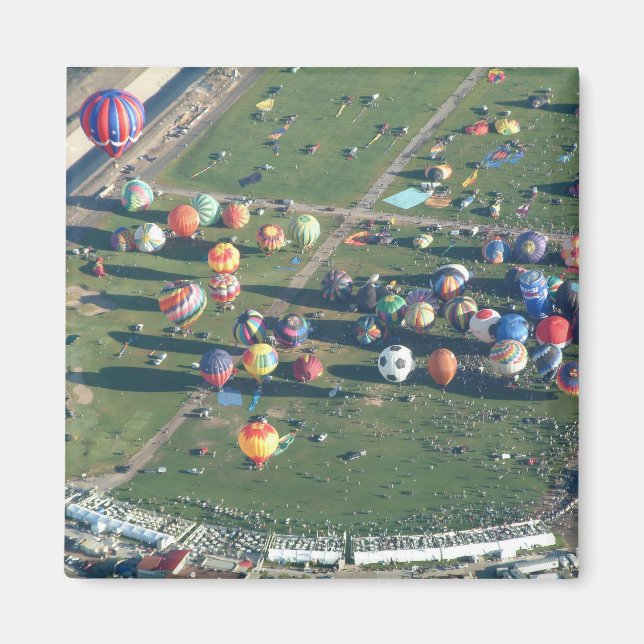 Imán Albuquerque globo por la mañana (Frente)