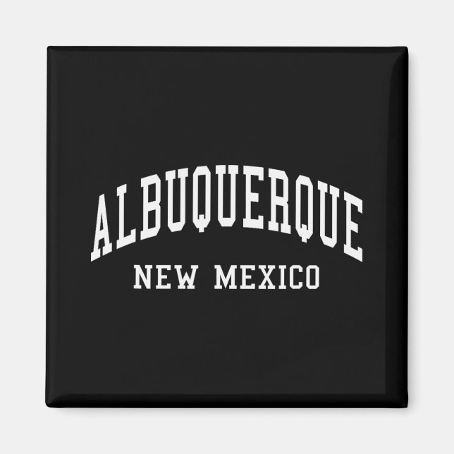 Imán Albuquerque - New Mexico - Throwback Design - Clic (Frente)