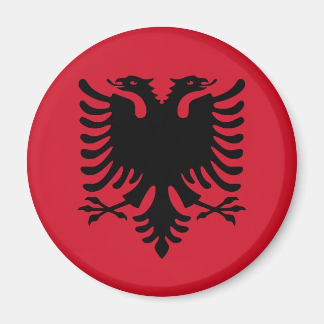 Imán Alcance de la bandera de Albania (Frente)
