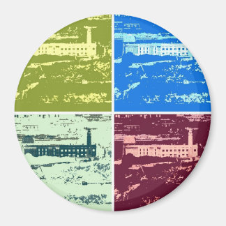 Imán Alcatraz Pop art Magnet
