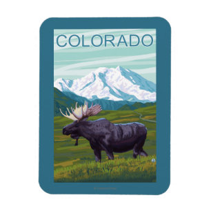 Imán Alces con MountainColorado