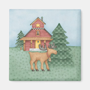 Imán Alces en la cabina