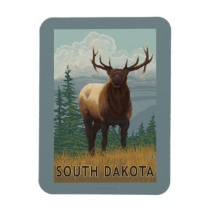 Imán Alces SceneSouth Dakota