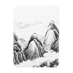 Imán Aldea de la montaña - Tinta