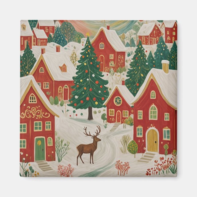 Imán Aldea de los navidades (Frente)