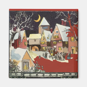 Imán Aldea de navidades, agregar texto