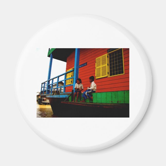 Imán Aldea flotante de Camboya (Frente)