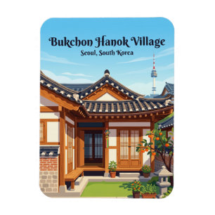 Imán Aldea Hanok de Bukchon Corea del Sur