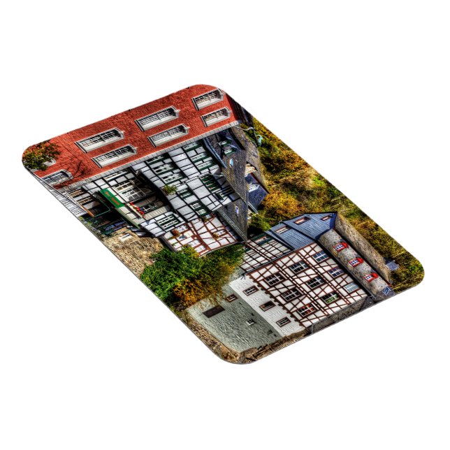 Imán Aldea medieval Monschau en Alemania (Lado Derecho)