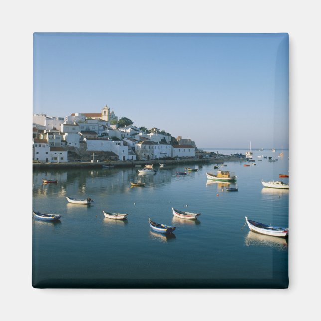 Imán Aldea pesquera de Ferragudo, Algarve, Portugal 2 (Frente)