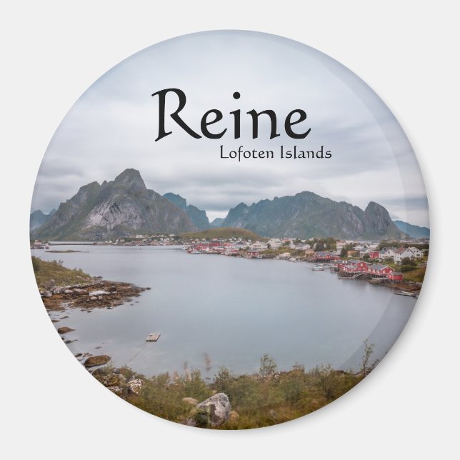 Imán Aldea Pesquera Reine, Islas Lofoten (Frente)