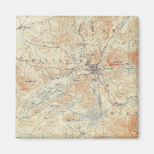 Imán Aldea y área del lago Saranac en Adirondacks