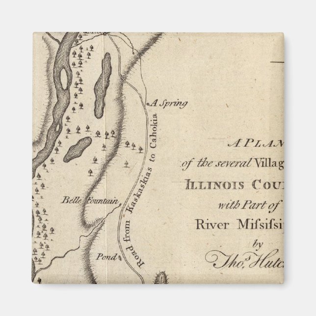 Imán Aldeas del País de Illinois (Frente)