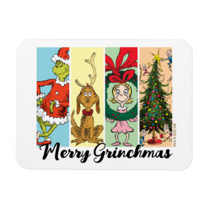 Imán Alegre Collage Navideño del Grinch