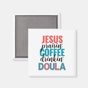 Imán Alegre DOULA cristiana que alaba a Jesús y bebe ca