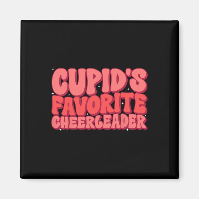 Imán Alegre favorito de los Cupidos Valentine Day Love  (Frente)
