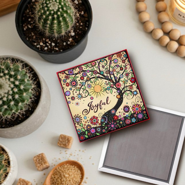 Imán Alegre Inespiritualidad Floral de Árbol de Bonito  (Subido por el creador)
