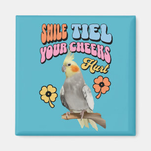 Imán Alegre loro de Cockatiel